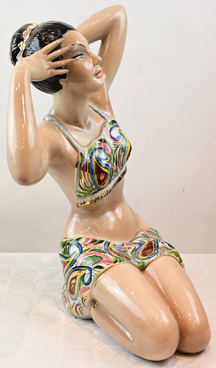 Artenova - Woman In Ceramic - Italy 1950s-photo-2